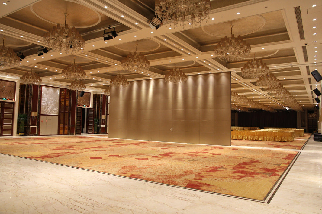 Tall room dividers used in a large venue to soundproof rooms in the Philippines