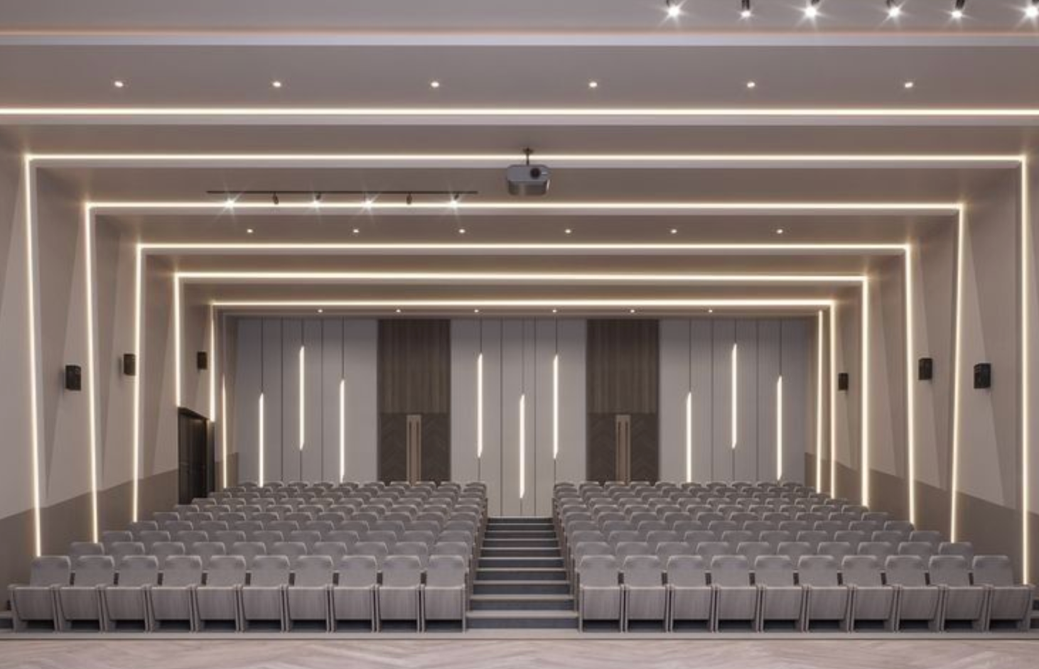 auditorium chairs in a function hall