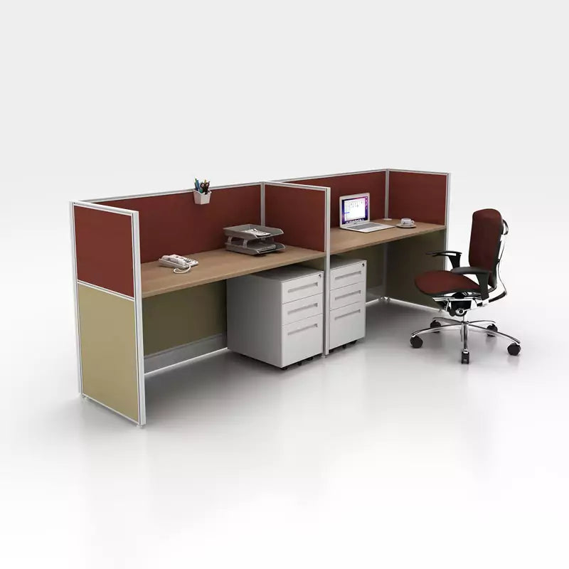 Two-seater office cubicle