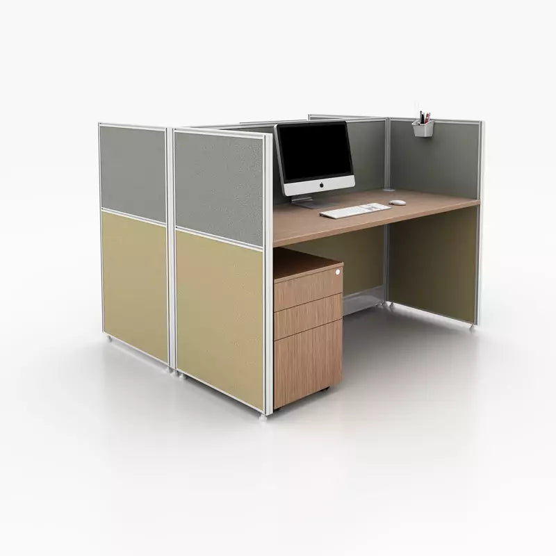 Two-seater office cubicle