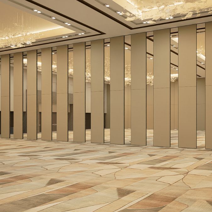 folding partition wall in a large banquet hall in manila philippines